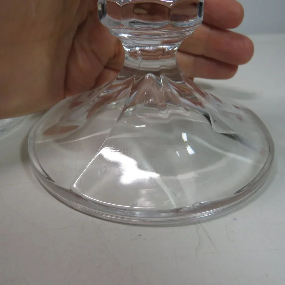 Lead Crystal Candlestick Holders (2) Cristal d'Arques 8.25